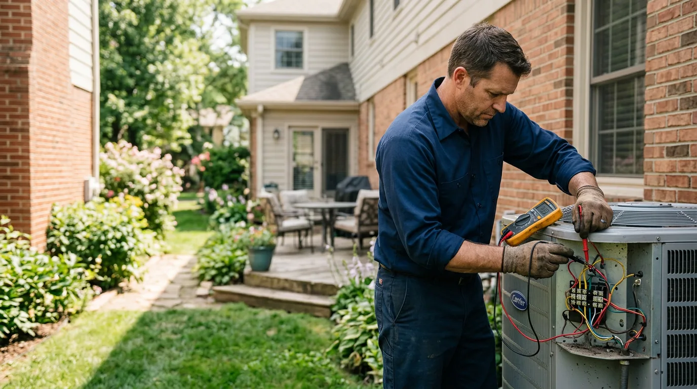 HVAC technician working near New Memphis, IL